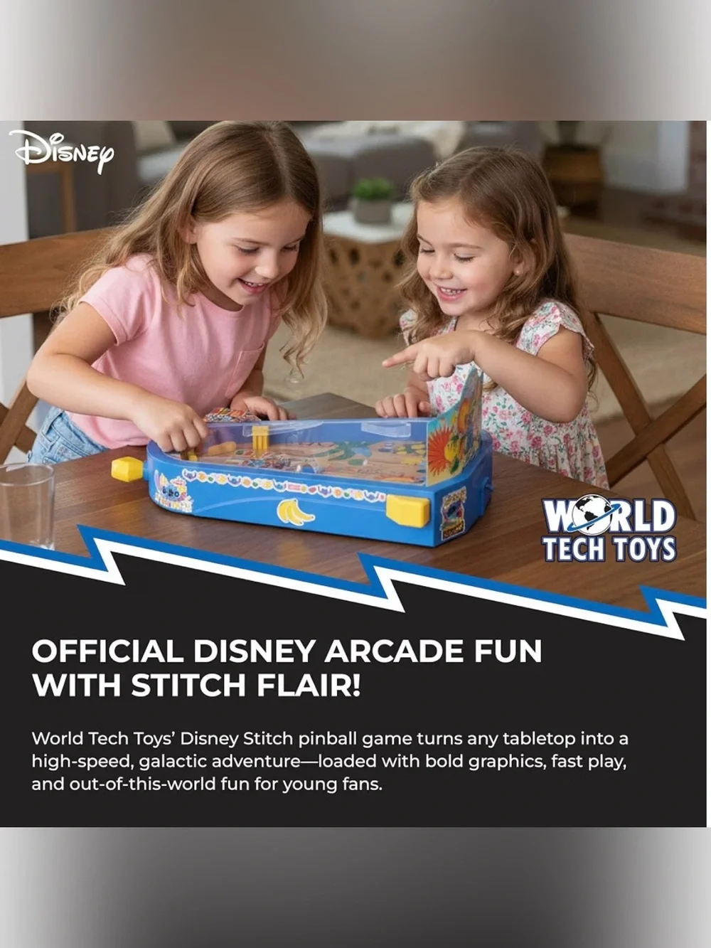 Disney Lilo & Stitch Mini Tabletop Pinball Game